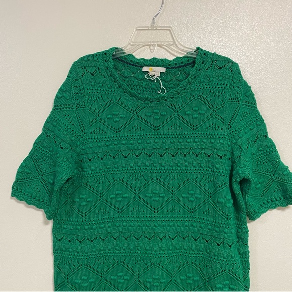 Boden Dress Women’s Size 12R Highland Green Claudia Textured Knit Dress - Picture 3 of 15